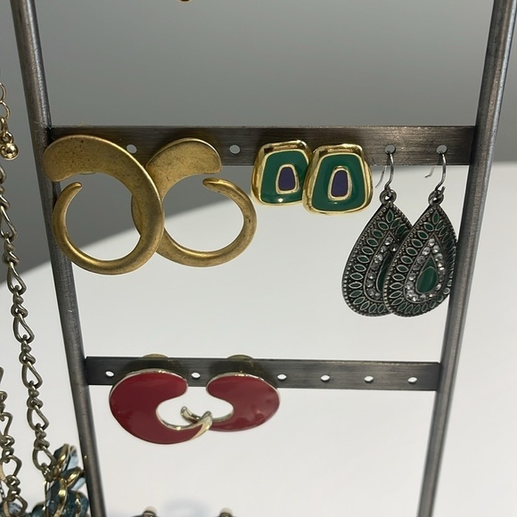 Vintage 80’s/early 90’s jewelry with stand - Picture 9 of 11